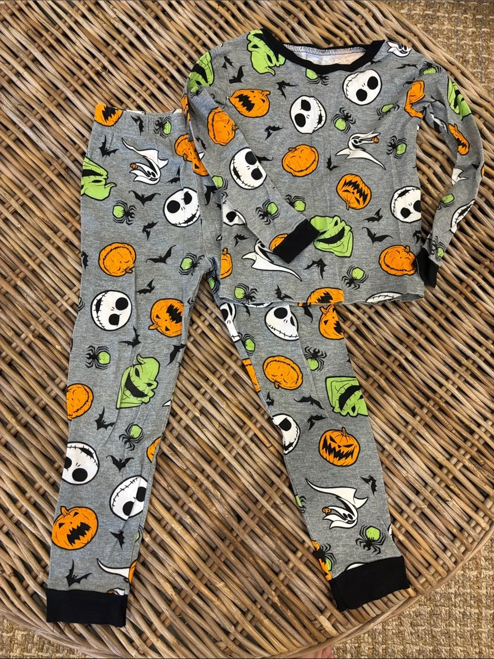 Disney Halloween Pajama Set with Orange & Green Accents